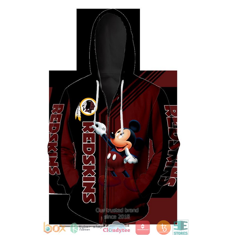 Washington Redskins Mickey Mouse 3D Full All Over Print Shirt hoodie 1 2 3 4 5 6 7