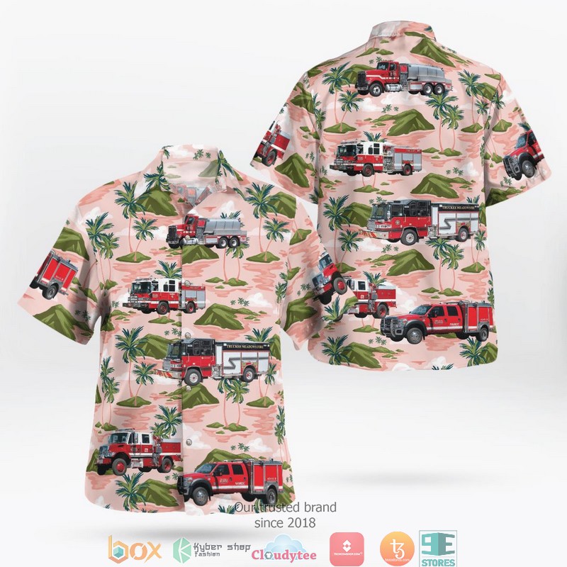 Washoe County Nevada Truckee Meadows Fire Protection District Hawaiian Shirt word2