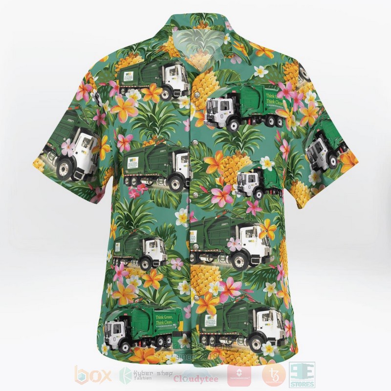 NEW Waste Management Garbage Truck pineapple Hawaii Shirt 3 NEW Waste Management Garbage Truck pineapple Hawaii Shirt word1