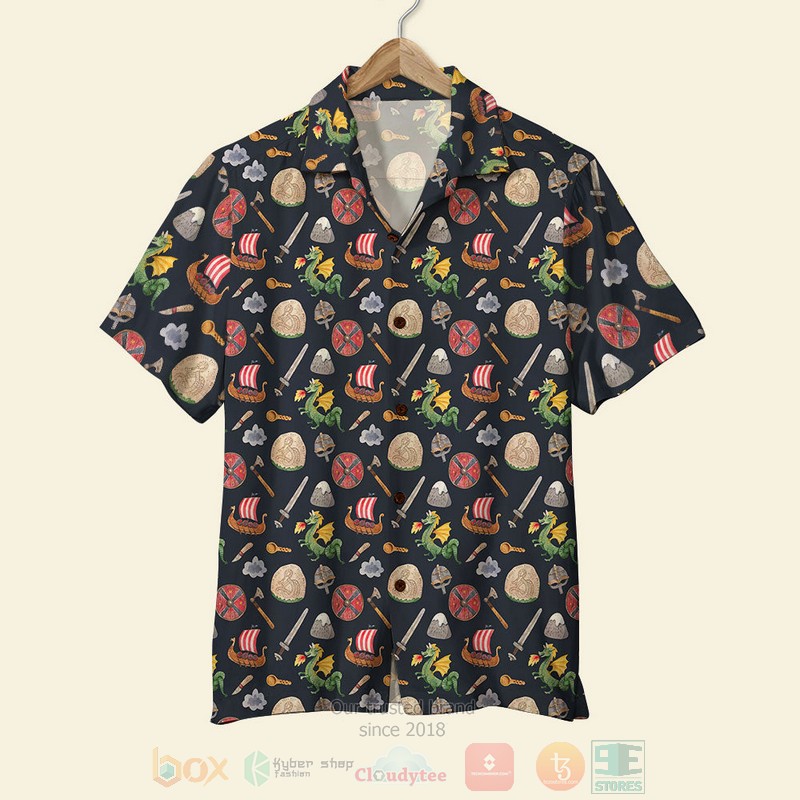 BEST Watercolor Viking 3D Aloha Shirt