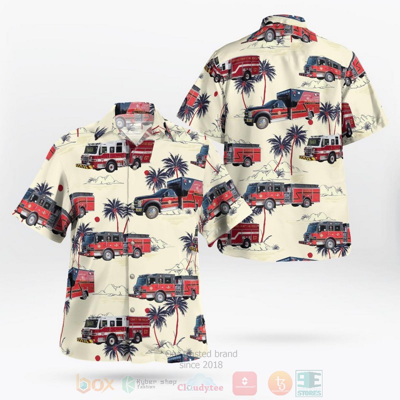 BEST Wauchula, Florida, Hardee County Fire Rescue 3D Aloha Shirt word2