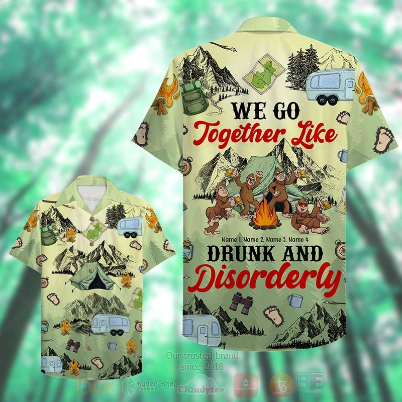 BEST We Go Together Like Camping Bigfoot Custom Name 3D Aloha Shirt 3 BEST We Go Together Like Camping Bigfoot Custom Name 3D Aloha Shirt word3