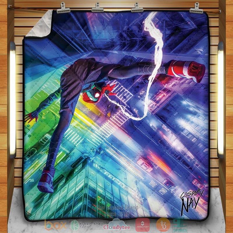 Web Slinger Miles Signed Quilt Blanket