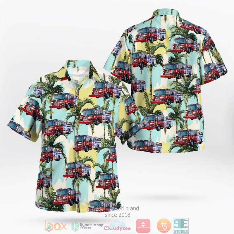 NEW Webster New York West Webster Fire Department Hawaii Shirt