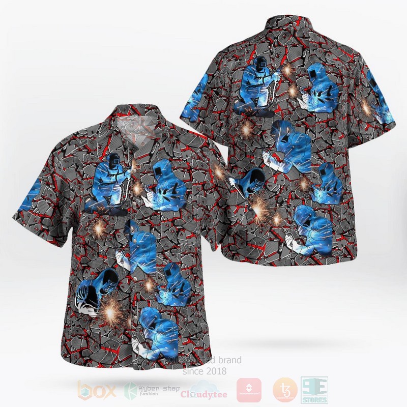 BEST Welder Welds Metal 3D Aloha Shirt