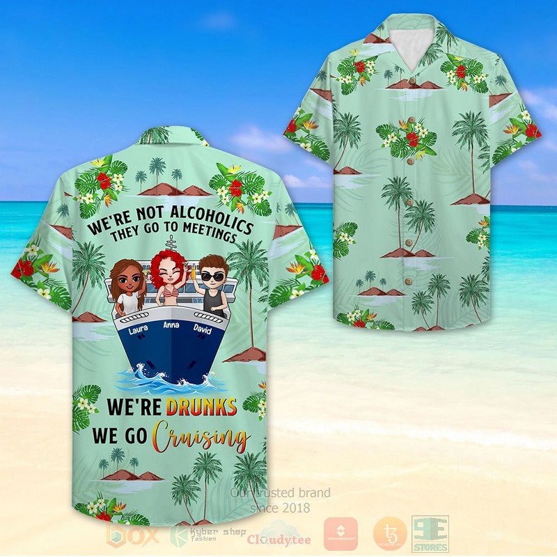 BEST We're Drunks We Go Cruising 3D Aloha Shirt 2 BEST We're Drunks We Go Cruising 3D Aloha Shirt word3