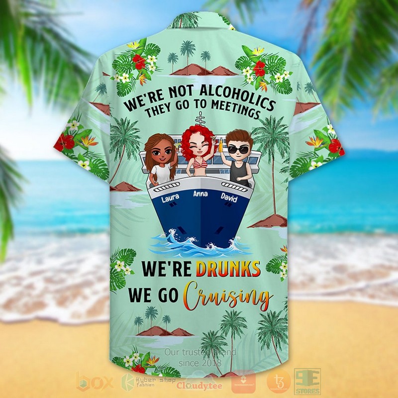BEST We're Drunks We Go Cruising 3D Aloha Shirt 3 BEST We're Drunks We Go Cruising 3D Aloha Shirt word3