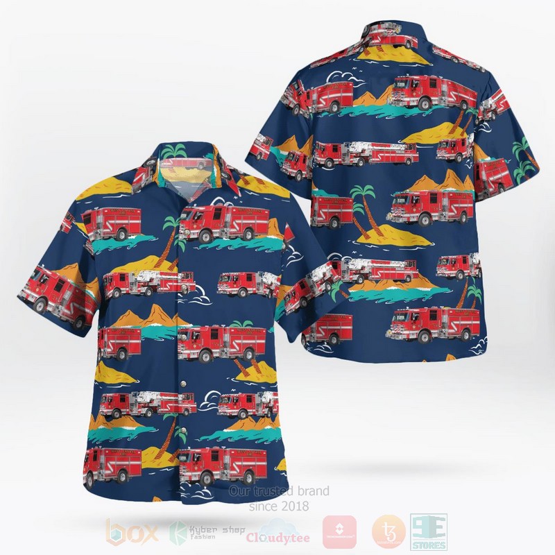 West Covina California West Covina Fire Department Hawaiian Shirt