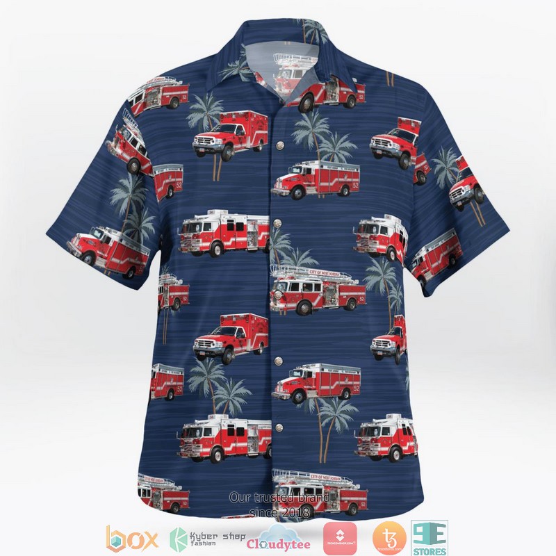 West Jordan Utah West Jordan Fire Department 3D Hawaii Shirt 2 West Jordan Utah West Jordan Fire Department 3D Hawaii Shirt 1