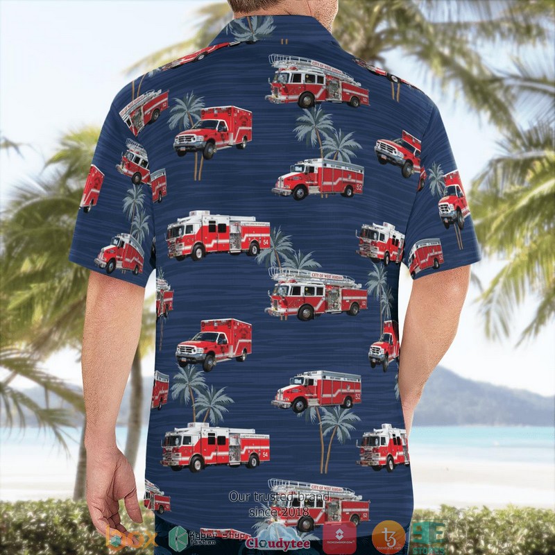 West Jordan Utah West Jordan Fire Department 3D Hawaii Shirt 4 West Jordan Utah West Jordan Fire Department 3D Hawaii Shirt 1 2 3