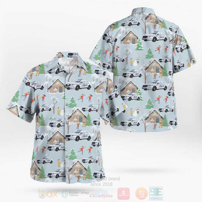 West Virginia Charleston Police Department Car Hawaiian Shirt