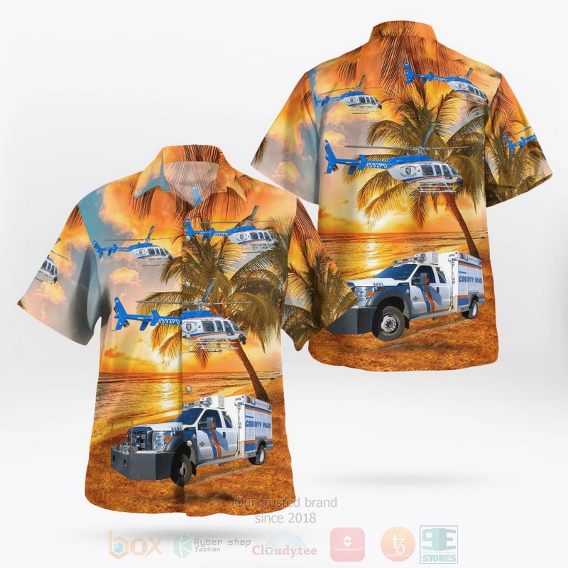 BEST Westchester County Police ESU Truck 1 & Bell 407 3D Aloha Shirt 8 BEST Westchester County Police ESU Truck 1 & Bell 407 3D Aloha Shirt word2