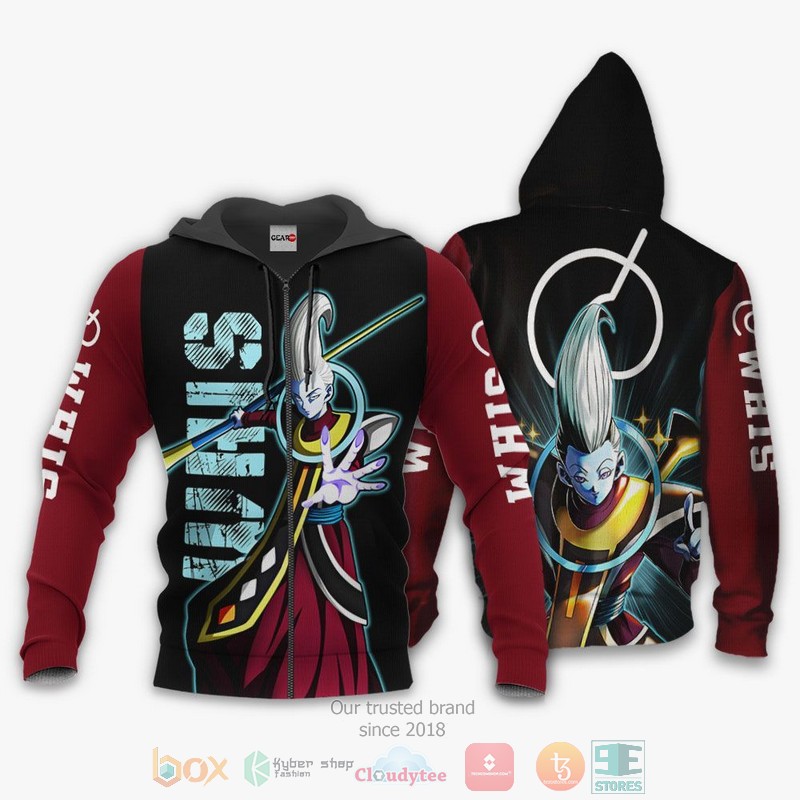 Whis Dragon Ball Anime 3D Hoodie Bomber Jacket