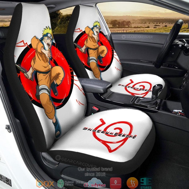 White Young Uzumaki Naruto Naruto Anime Car Seat Cover 8 White Young Uzumaki Naruto Naruto Anime Car Seat Cover