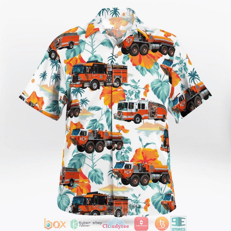 Wiconisco Pennsylvania Wiconisco Fire Engine Company No 1 3D Hawaii Shirt 1 2