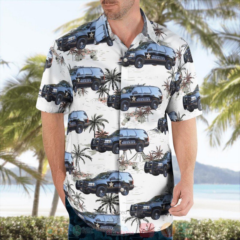 BEST Williamson County, Texas, Williamson County Sheriff's office Chevrolet Tahoe 3D Aloha Shirt word3