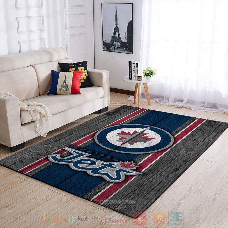 Winnipeg Jets NHL Team Logo Area Rugs
