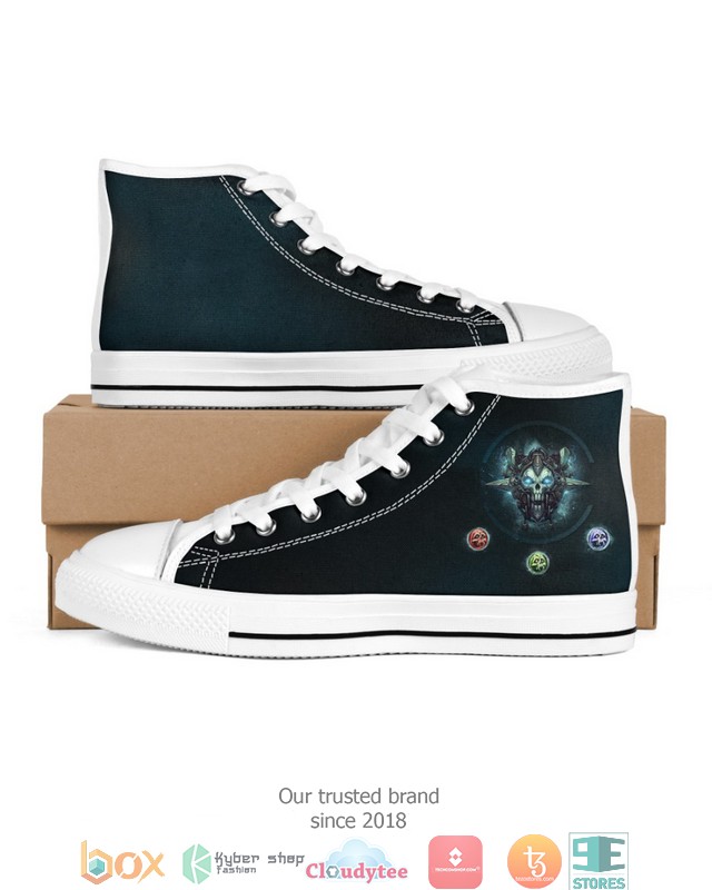 WoW 20 Class DK Mens High Top canvas shoes