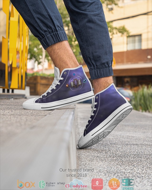 WoW 20 Class Mage Mens High Top canvas shoes 1