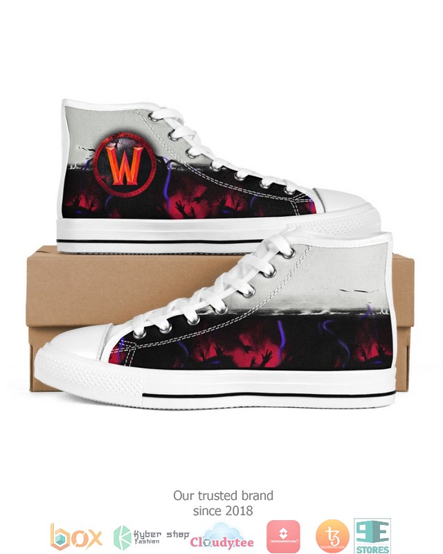 WoW Horde 1 Womens High Top canvas shoes 1