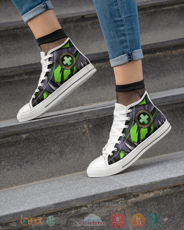 World of Warcraft Healer role canvas high top shoes 1