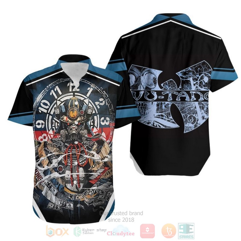 Wu Tang Clan Dragon 76 Time Is Money Legend Rapper Hip Hop Short Sleeve Hawaiian Shirt