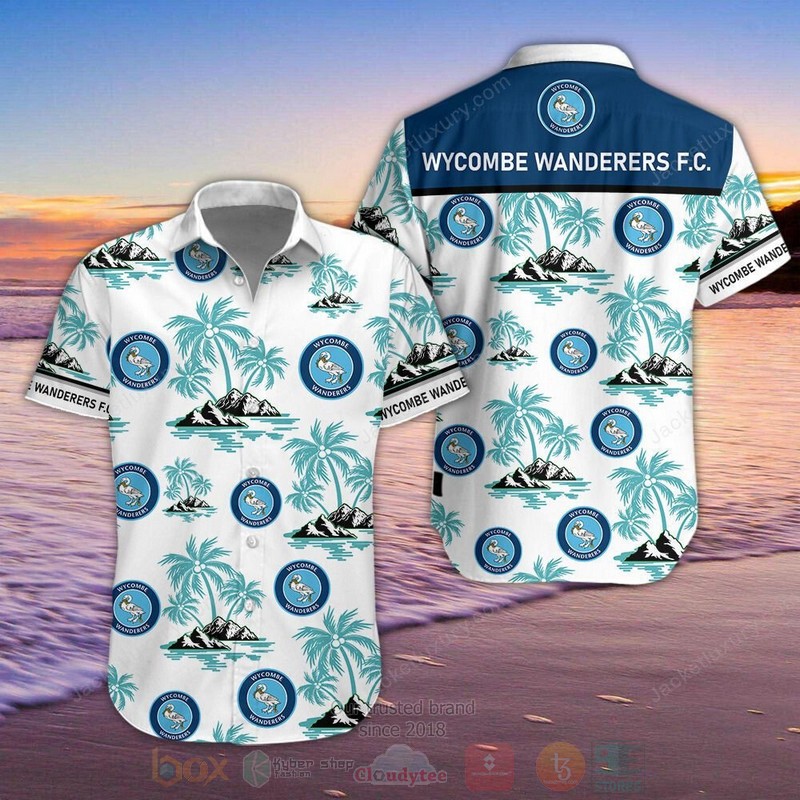 BEST Wycombe Wanderers Aloha Shirt, Short-Pants word3