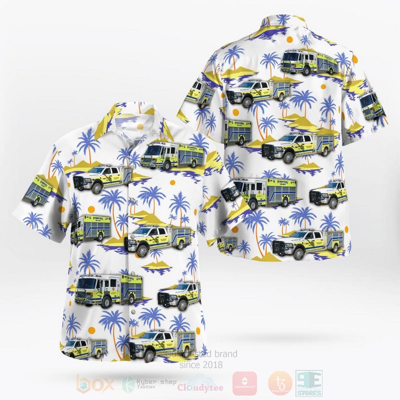 BEST Wynantskill Fire Dept, New York 3D Aloha Shirt word1