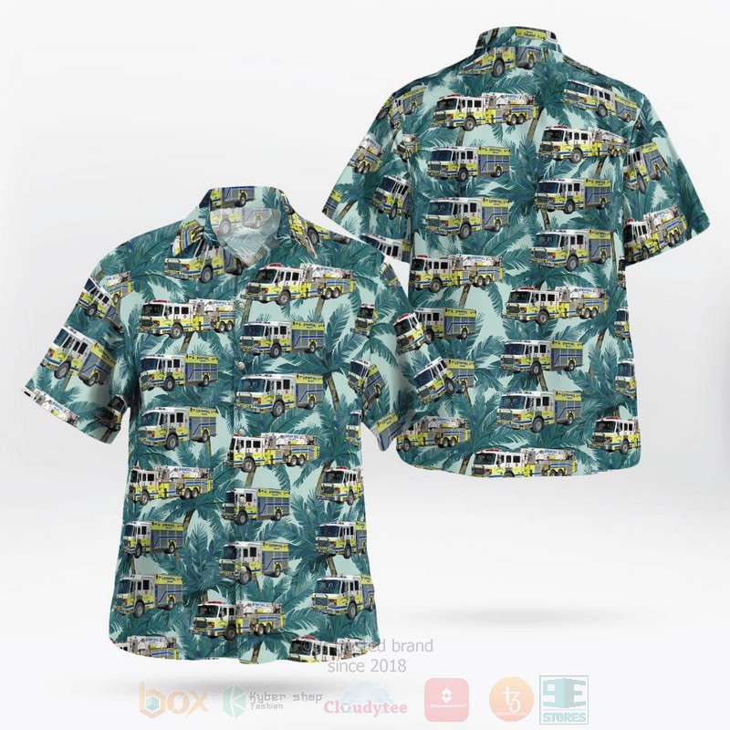BEST Wynantskill, Rensselaer County, New York, Wynantskill Fire Department 3D Aloha Shirt word2