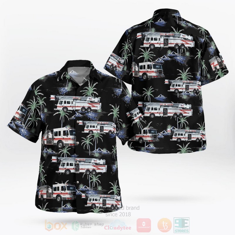 Yakima Washington Yakima City Fire Department Hawaiian Shirt