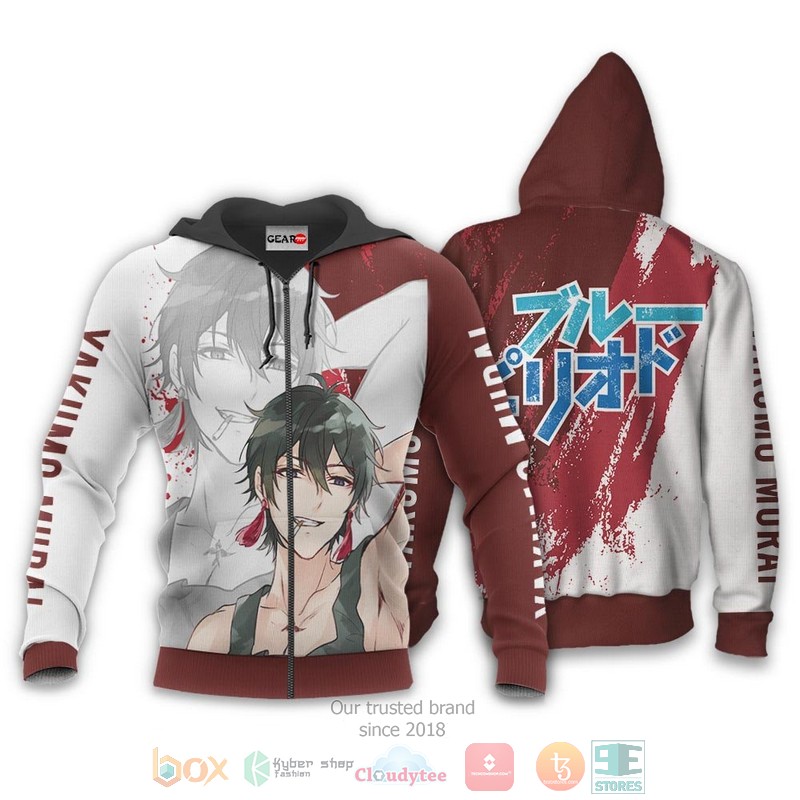 NEW Yakumo Murai Anime Blue Period Full Printed 3D Sweater, Hoodie 12 Yakumo Murai Anime Blue Period 3D Hoodie Bomber Jacket