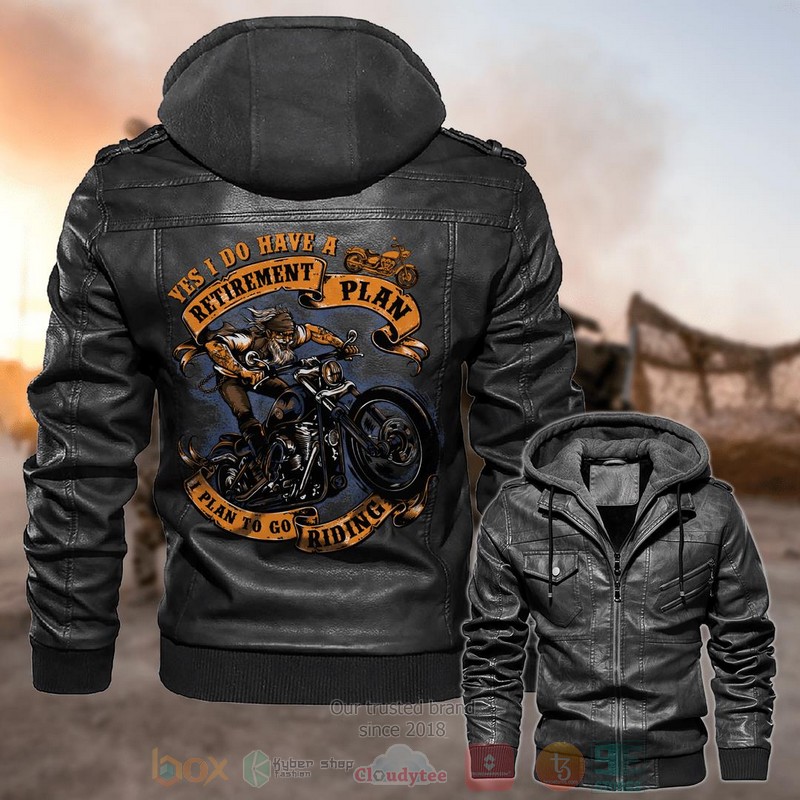 Yes I Do Have A Retirement Plan To Go Riding Leather Jacket