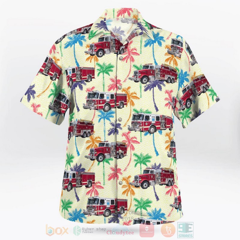 BEST York Beach, York County, Maine, York Beach Fire Department 3D Aloha Shirt word2