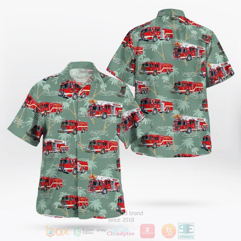 BEST Yorktown Heights, Westchester County, New York, Yorktown Heights Fire Department 3D Aloha Shirt word3