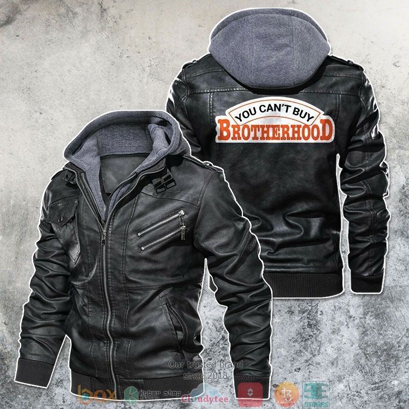 You Cant Buy Brotherhood Motorcycle Rider Leather Jacket
