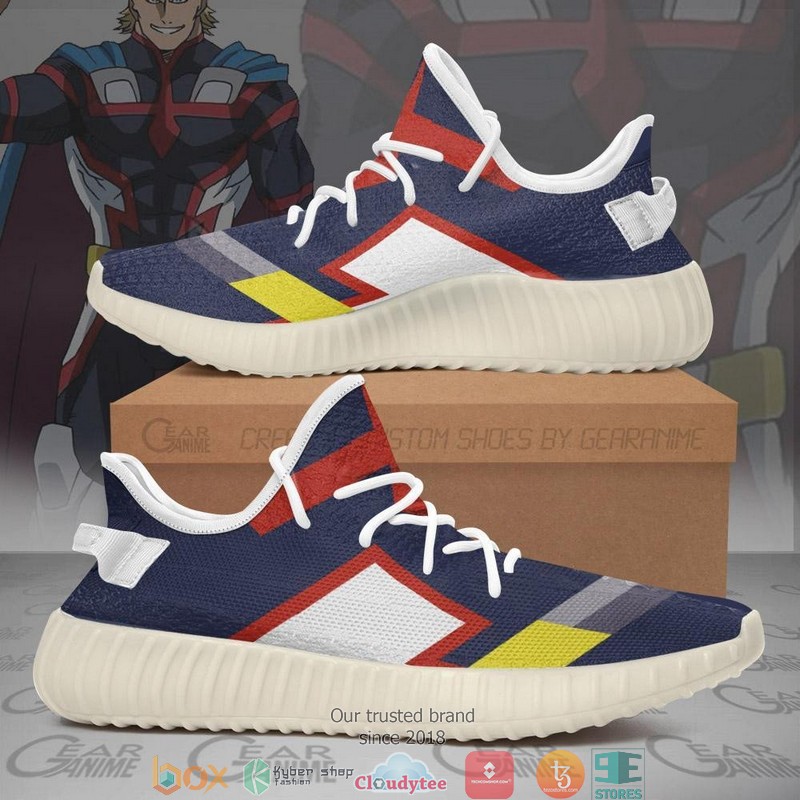 Young All Might Uniform My Hero Academia Yeezy Sneaker Shoes