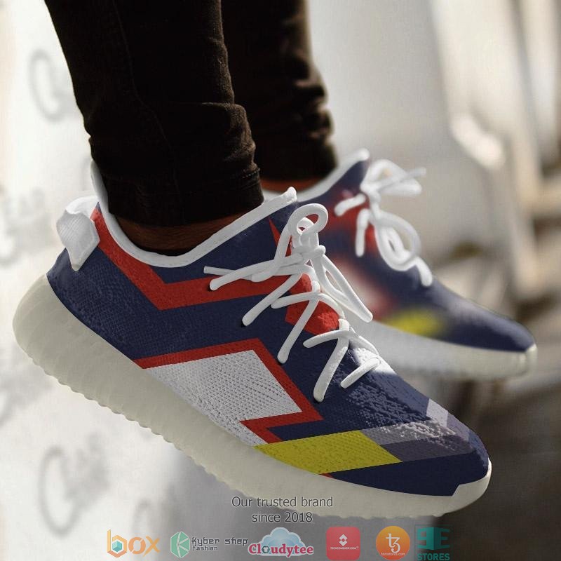 Young All Might Uniform My Hero Academia Yeezy Sneaker Shoes 1 2 3 4