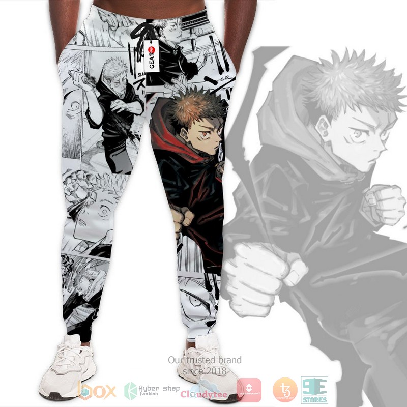 Yuji Itadori Jujutsu Kaisen Anime Manga Style Jogger longpants