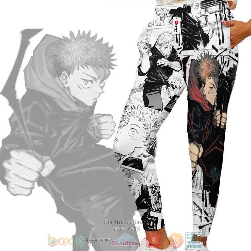 Yuji Itadori Jujutsu Kaisen Anime Manga Style Jogger longpants 1