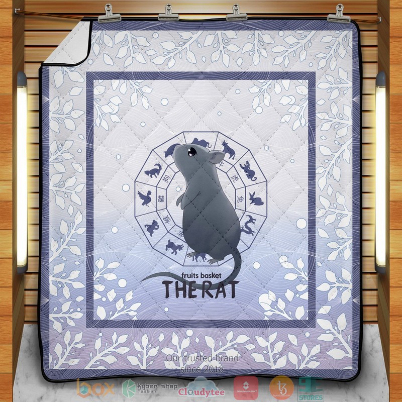 Yuki the Rat Quilt Blanket