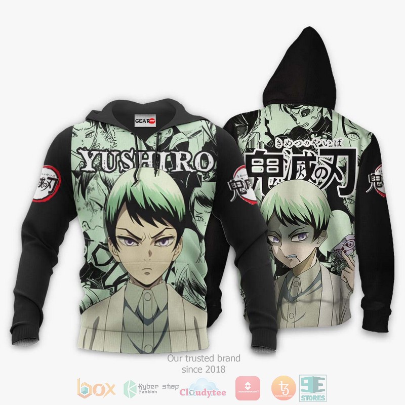 NEW Yushiro Kimetsu Anime Manga Style Full Printed 3D Sweater, Hoodie 3 Yushiro Kimetsu Anime Manga Style 3D Hoodie Bomber Jacket 1 2