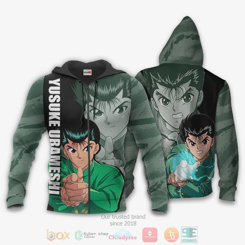 NEW Yusuke Urameshi Yu Yu Hakusho Anime Full Printed 3D Sweater, Hoodie 12 Yusuke Urameshi Yu Yu Hakusho Anime 3D Hoodie Bomber Jacket