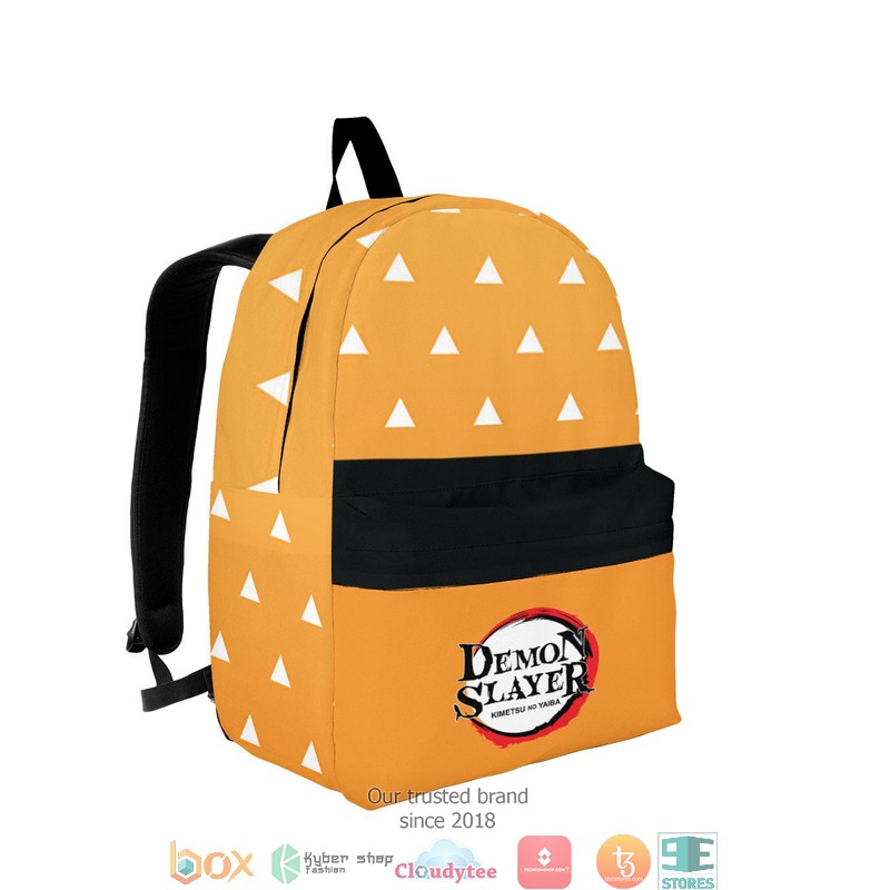 Zenitsu Agatsuma Costume Kimetsu Anime Backpack 1
