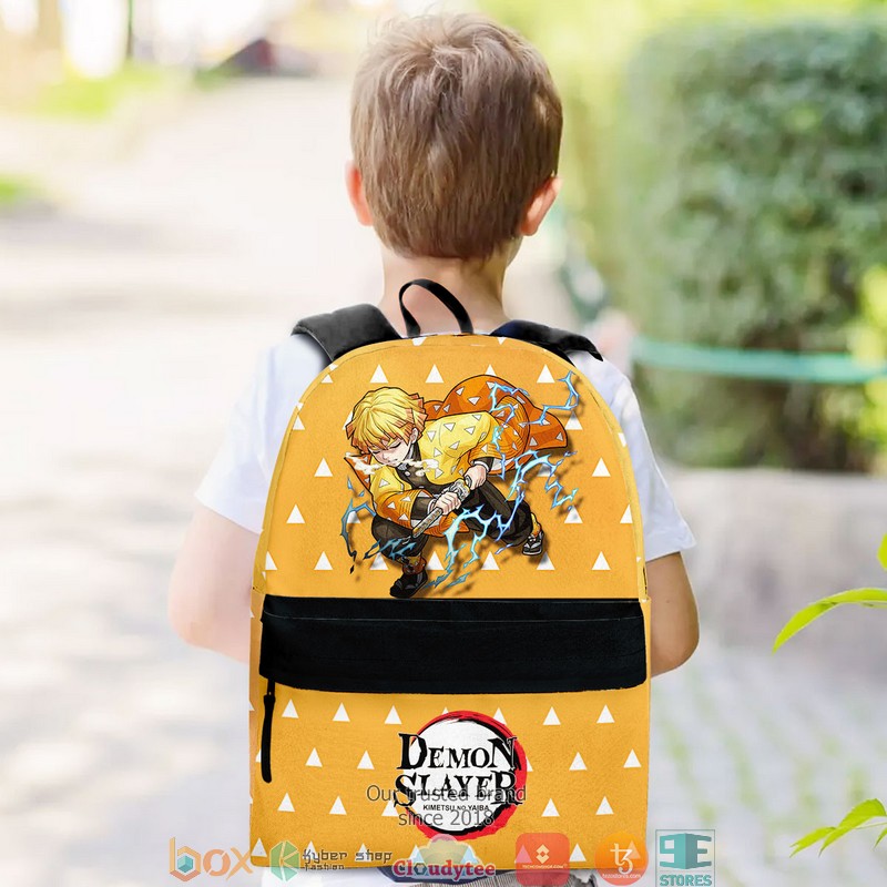 Zenitsu Agatsuma Kimetsu Anime Backpack 3 Zenitsu Agatsuma Kimetsu Anime Backpack 1 2
