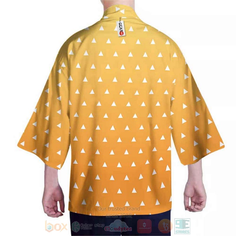 Zenitsu Agatsuma Kimetsu Shirts Anime Inspired Kimono 1