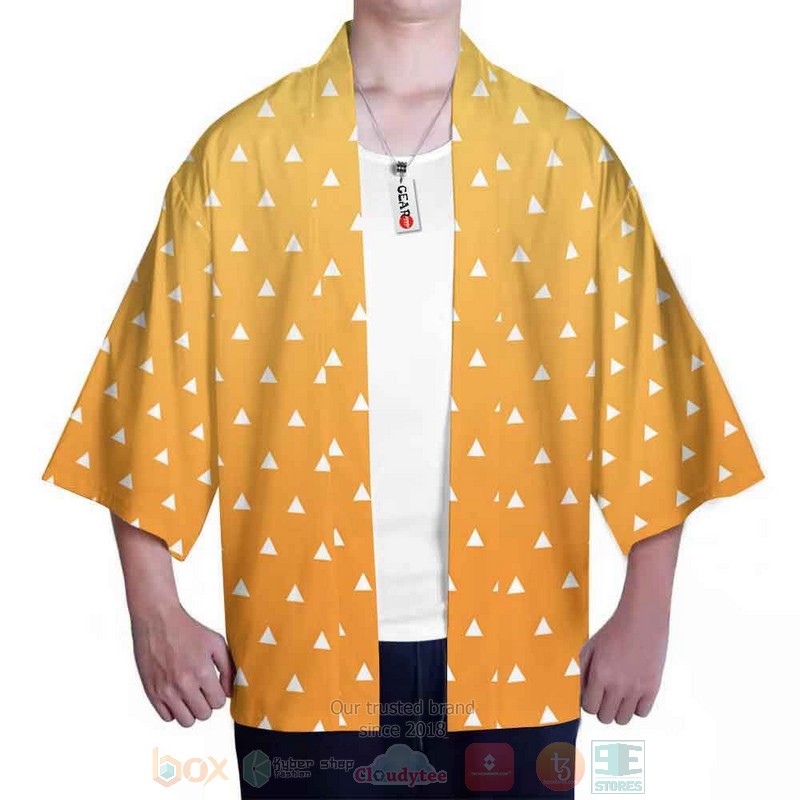 BEST Zenitsu Agatsuma Kimetsu Shirts Anime Japan 3D Print Kimono 3 Zenitsu Agatsuma Kimetsu Shirts Anime Inspired Kimono 1 2