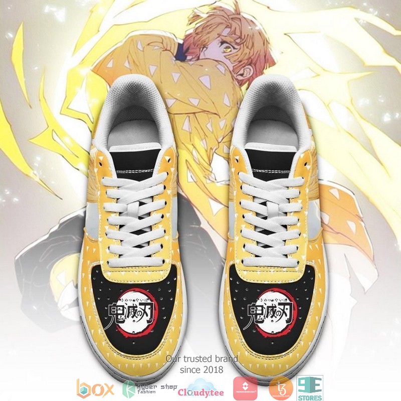 Zenitsu Air Kimetsu Anime Nike Air Force Shoes 1