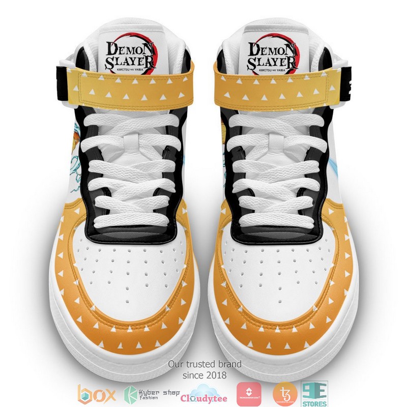 Zenitsu Anime Demon Slayer High Air Force Shoes 1