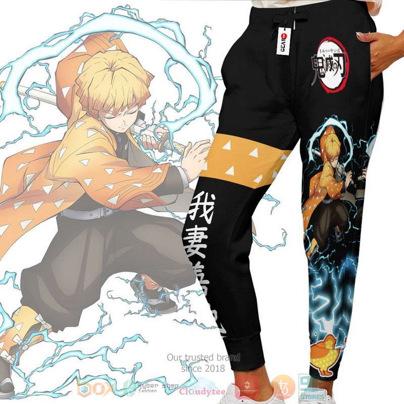 Zenitsu Anime Kimetsu Jogger longpants 1