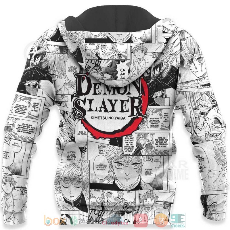 Zenitsu Kimetsu Anime Mix Manga 3D Hoodie Bomber Jacket 1 2 3 4 5